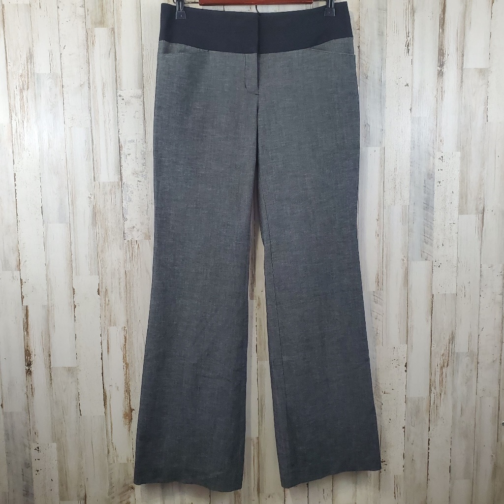 Express Womens Pants 4r Gray Editor Career Straight Leg W7